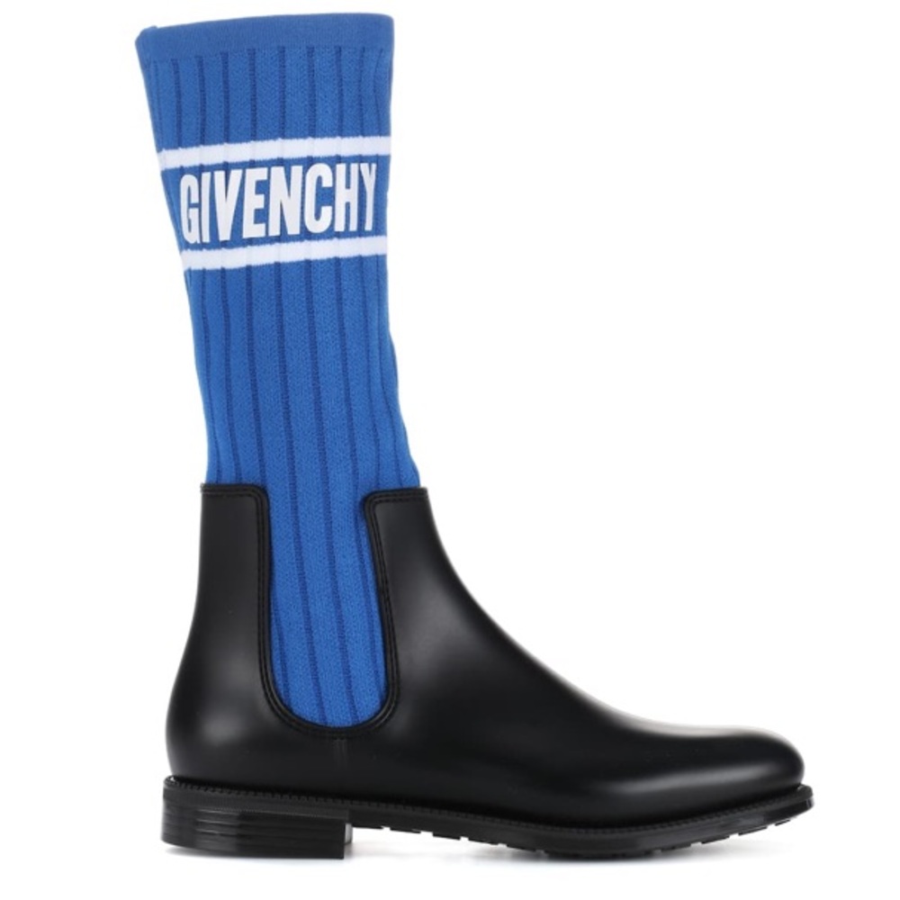 Electric Blue Givenchy Rain Boots